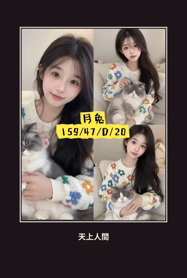 外送・台中・月兔 本人實照 1